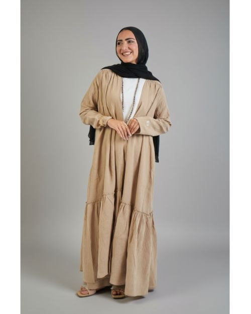 Rehana Set For Women-Beige-M