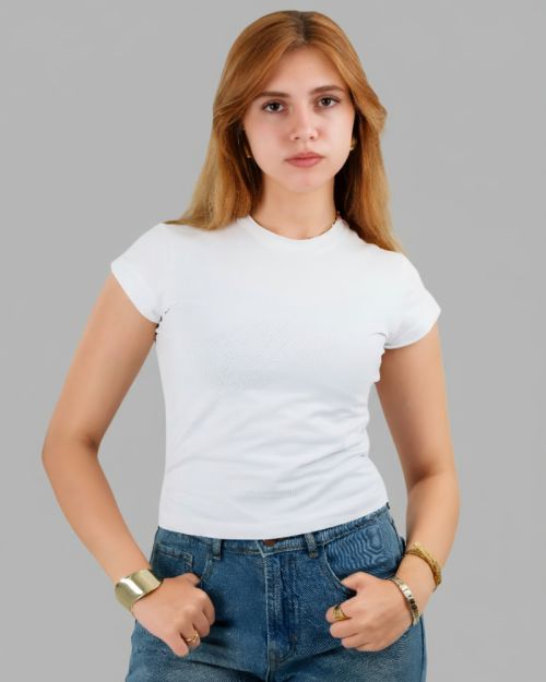 Plein De Vie bodycon top -White-S