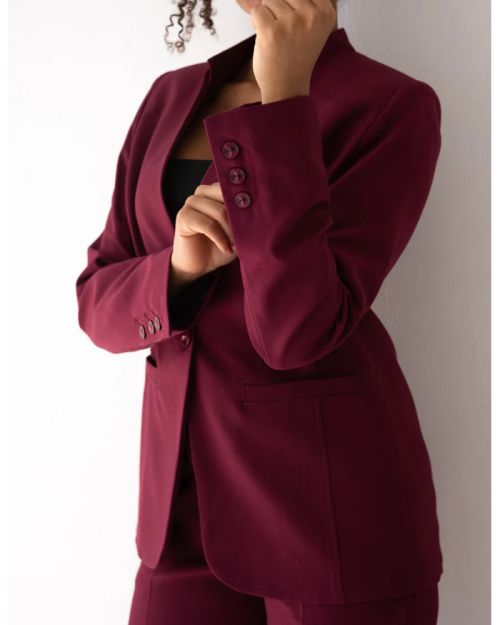 Regal Touch Collarless Blazer