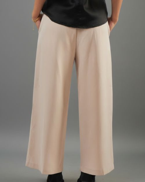semi formal Wide pants - Beige 