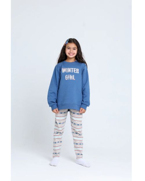 Round Printed Pajamas Set -10 yrs