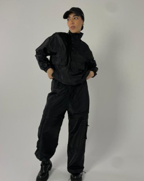 cargo pants black (reversible to shorts)