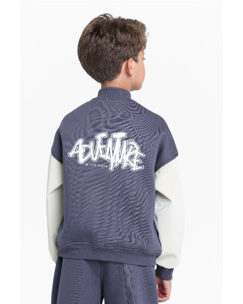 Kids Cotton Varsity Jacket