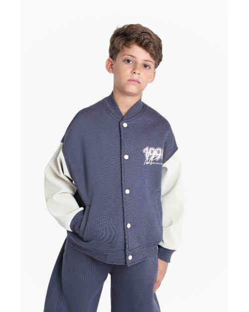 Kids Cotton Varsity Jacket