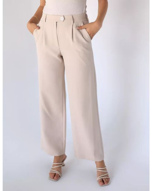 Sandy Wide-Leg Straight Mid pants