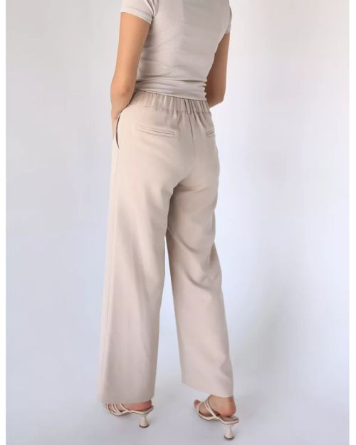Sandy Wide-Leg Straight Mid pants-S