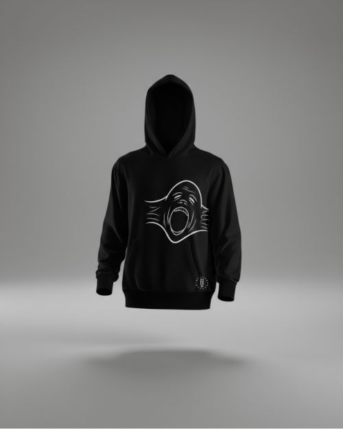 Screem hoodie-Black-M