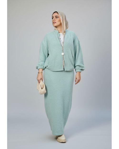 Shimmery Sahar Set-Mint-L