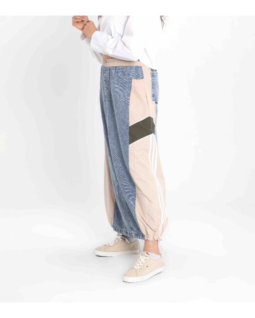 Women’s Streetwear Side Swipe Skirt-Beige-S