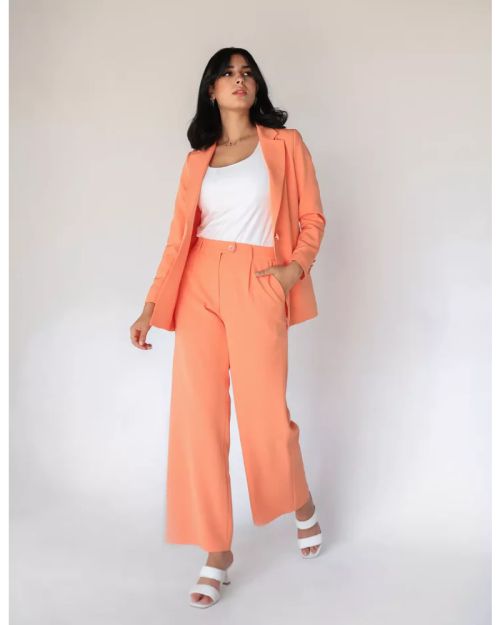 Simon Wide-Leg Straight Mid Pants-M