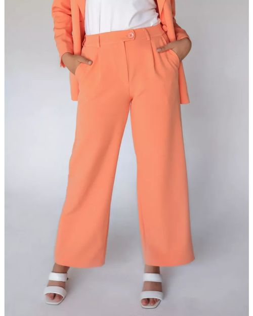 Simon Wide-Leg Straight Mid Pants-M