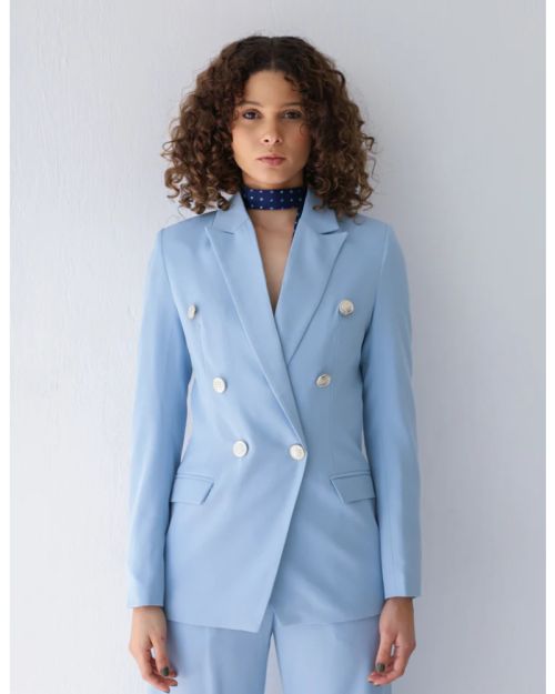 Sky Whisper Double Breasted Blazer