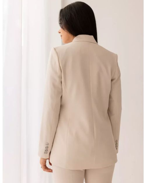 Soft Cream Straight Blazer-S