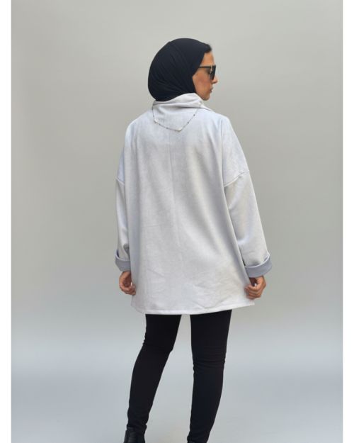 Drape Turtleneck Top