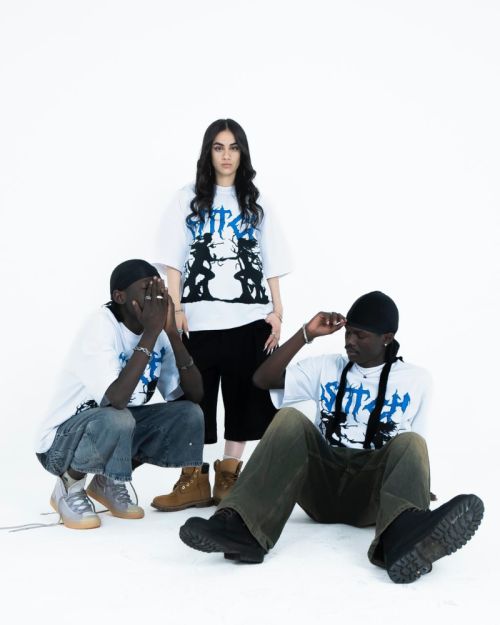 Unisex T-shirt Stitch graphic print -White-S