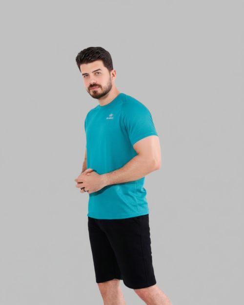 Men's Short Sleeve Athletic T-Shirt - Quick-Dry Fabric