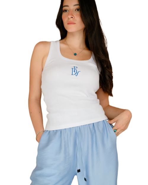 Plein De Vie Tank top-White-S