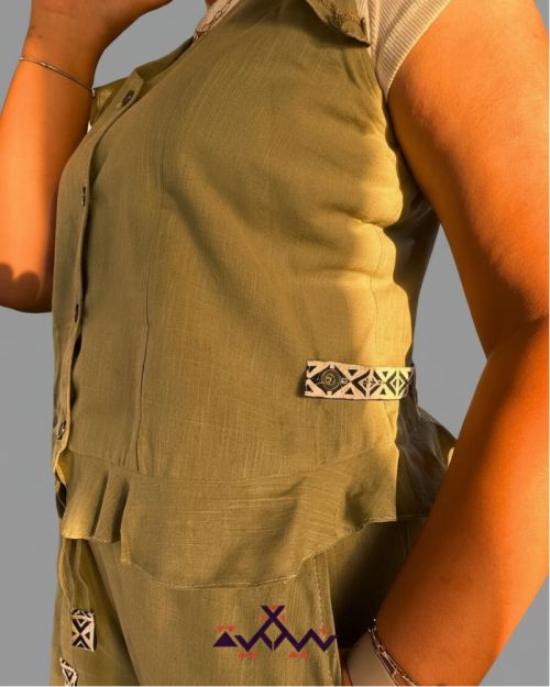 Nyllya ballerina waist coat -Sage-S/M