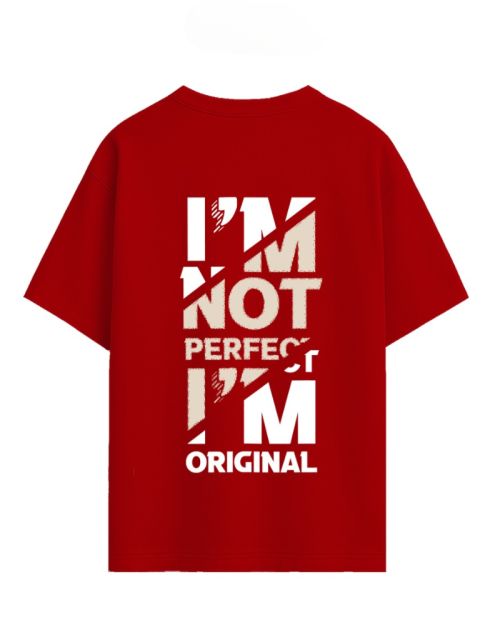 Unisex I'm not perfect Burgundy Tee