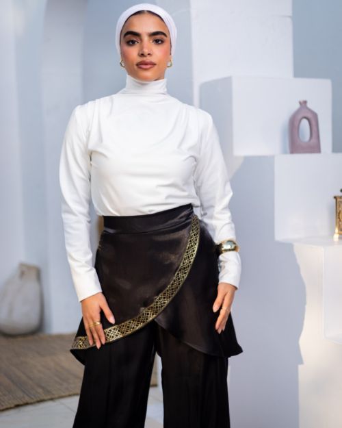 Criss Cross Pants with Islamic Patterns