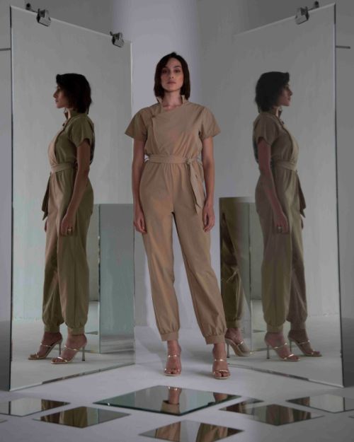 AMELIA JUMPSUIT WITH  SCARF