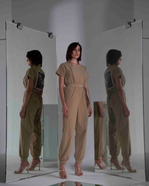 AMELIA JUMPSUIT WITH  SCARF