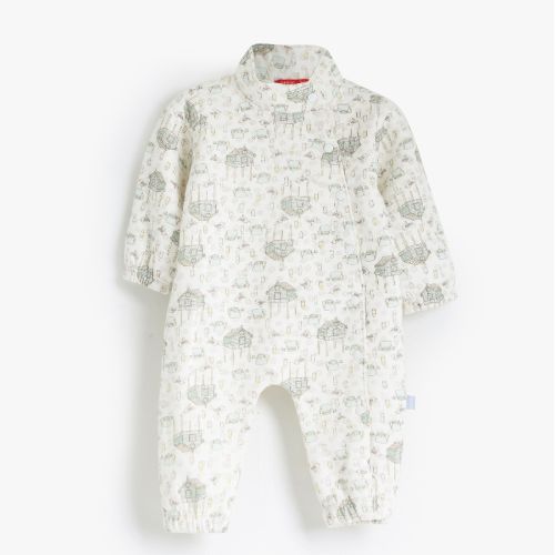 Green Village Rouned Printed Romper