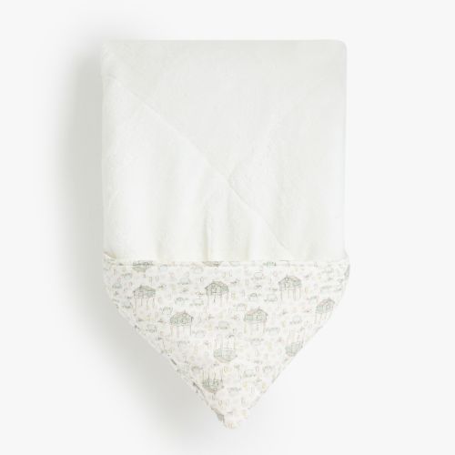  Green Village Printed Blanket