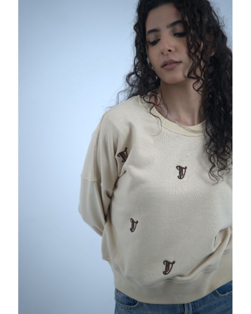 Harp Sweatshirt -M-Brown