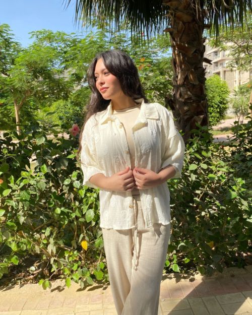 Lazy Linen pants - beige-S/M