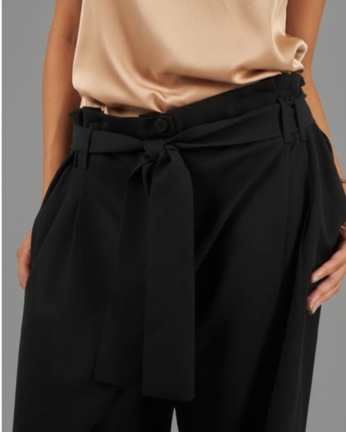 semi formal Wide pants - Black 