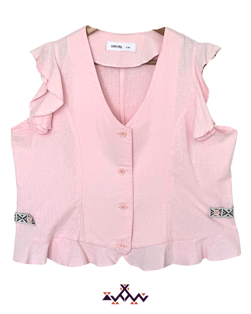 Nyllya ballerina waist coat -Dusty Rose-S/M