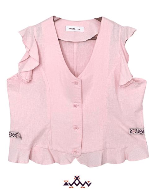 Nyllya ballerina waist coat -Dusty Rose-S/M