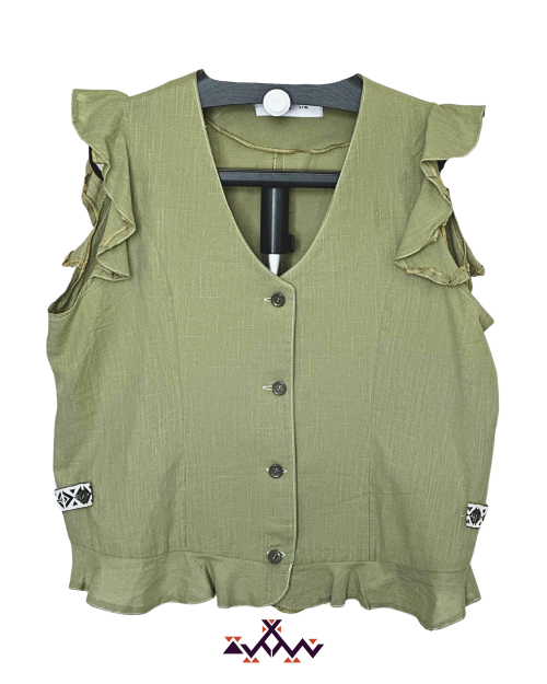 Nyllya ballerina waist coat -Sage-S/M