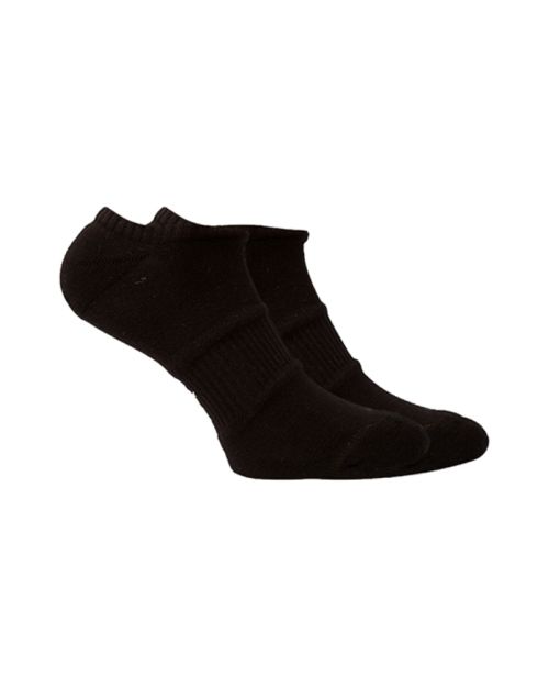 LowCut Plain Socks Liner Heel And Toe Black For Men