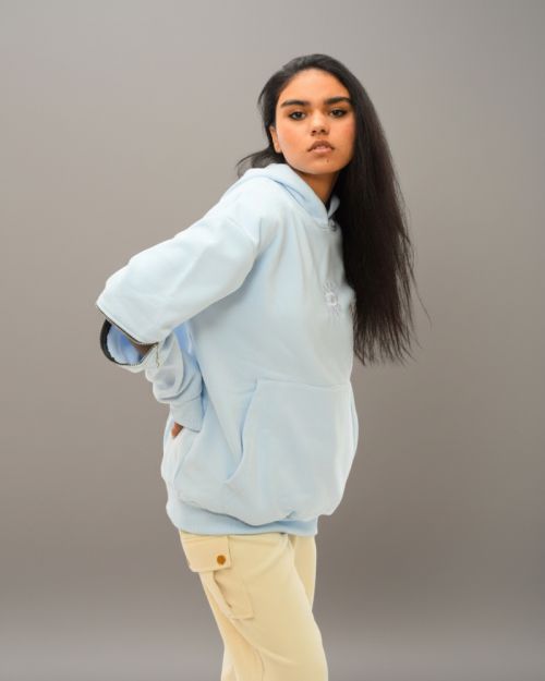 Evil Eye Hoodie- Baby Blue