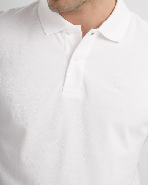 polo shirt-White-M