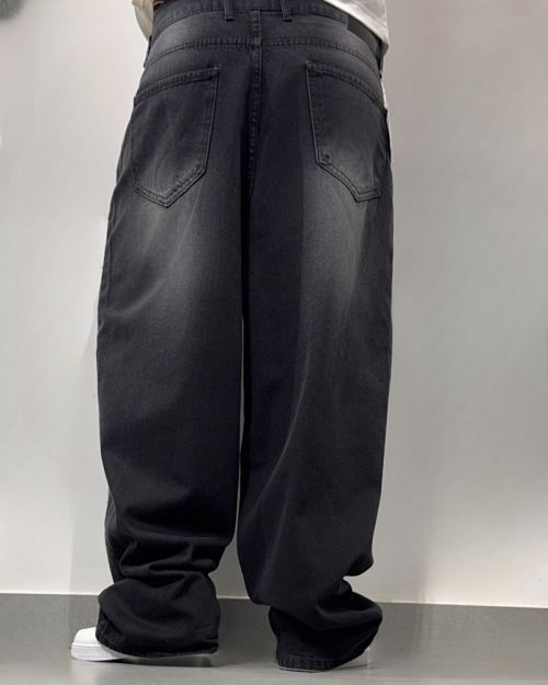 washed black Denim Jeans-30 in - M