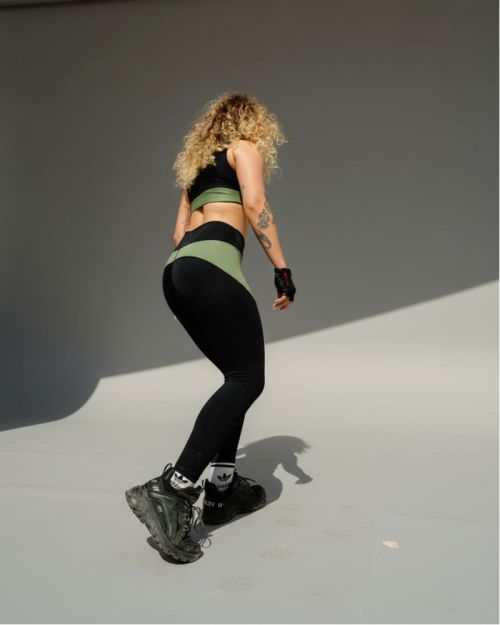 Wave legging-Khaki-XS