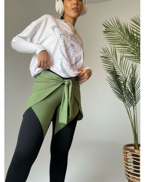 Wave legging-Khaki-XS