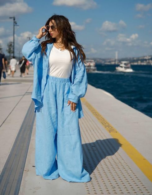 Santorini Pants-baby blue-S