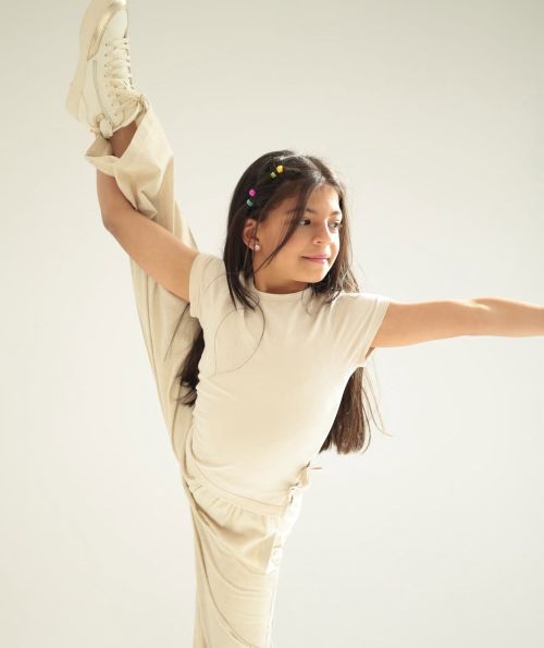Sleeves Top-Beige-6 yrs