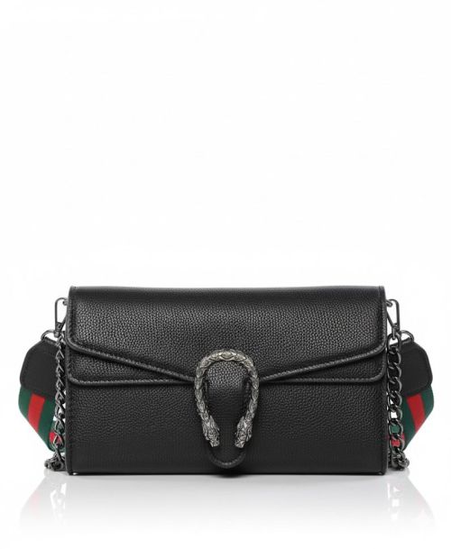 Serpent Shoulder / Crossbody Bag-Black