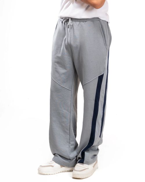 Wide Leg SweatPants-42-Gray