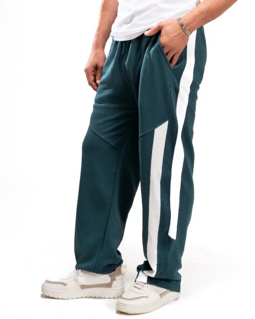 Wide Leg SweatPants-42-Teal