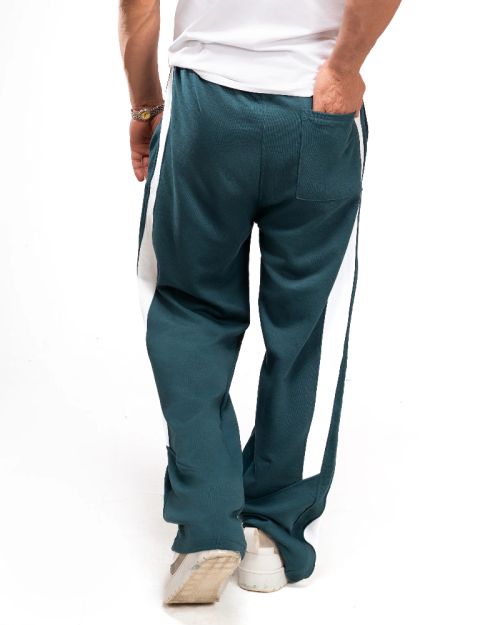 Wide Leg SweatPants-42-Teal