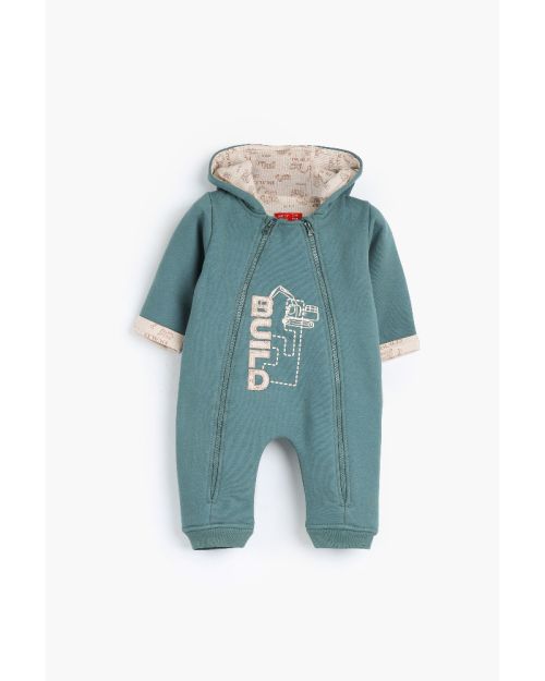 Work zone Hooded Romper-0-3 mth