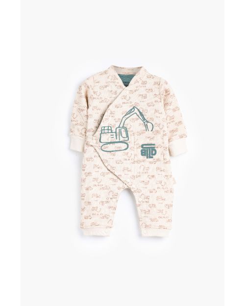 Work zone Rouned printed Romper-0-3 mth