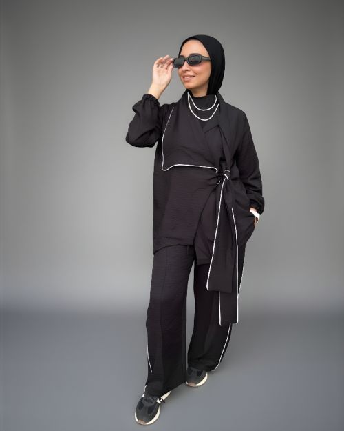 Worood Linen Set-XL/XXL-Black