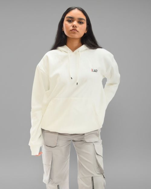 iLADY White Hoodie-L-White